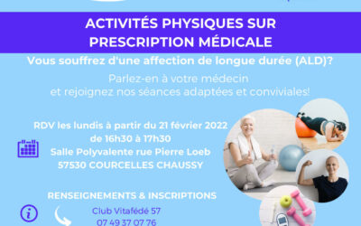 Activités physiques sur prescription médicale